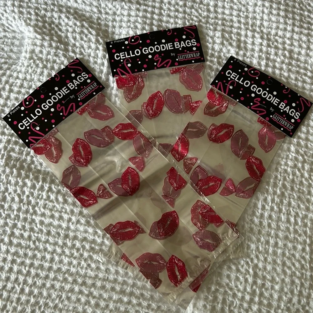 NWT, cellophane lip bags & 2 lip cellophane rolls
